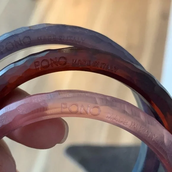 pono Italian Resin Bracelet Set - Picture 1 of 3